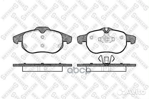 899 000B-SX колодки дисковые п. с антискрип. п