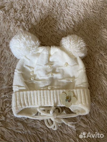 Шапочка для девочки и кофточка