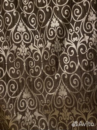 Комплект штор блекаут и тюль бу дизайнерские