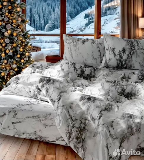 Постельное бельё 2сп с европростыней