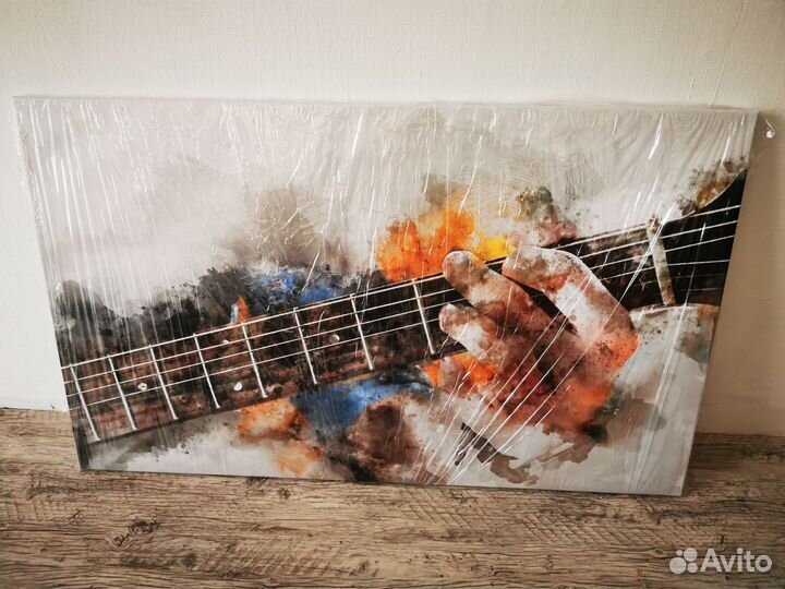 Картина на холсте Гитара и рука