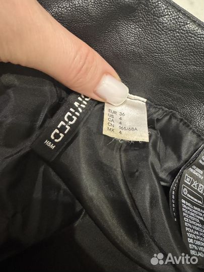 Юбка кожаная hm