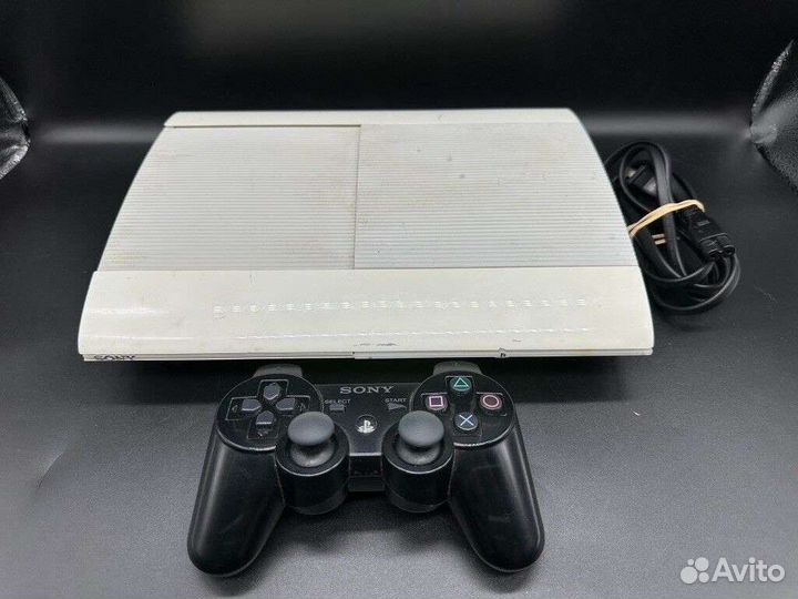 PlayStation 3 super slim прошитая белая +500 гб