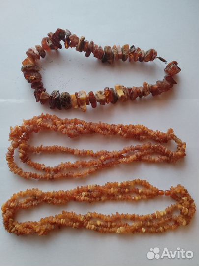 Янтарные бусы натуральные СССР