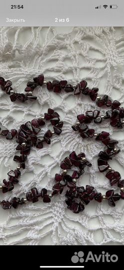 Гранатовое колье