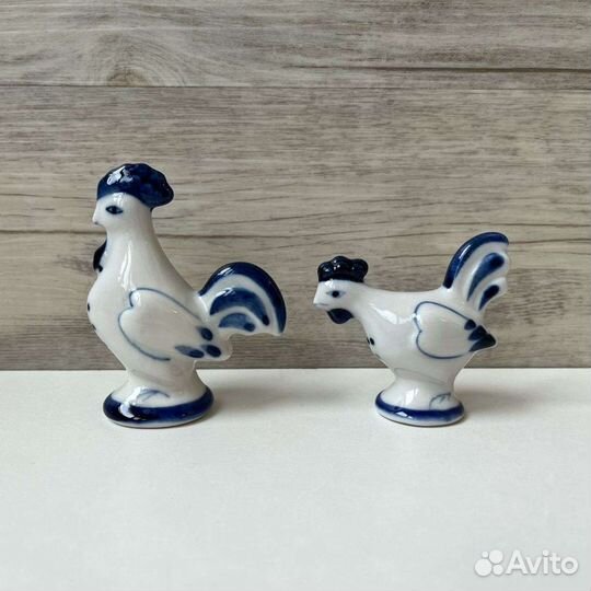 «Куриное подворье» (Петушок, курочка, др. Гжель)
