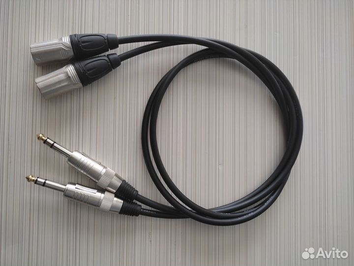 Коммутация балансная студийных мониторов TRS-XLR