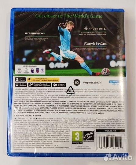 Диск FC 24 ps4 ps5 новый на русском языке