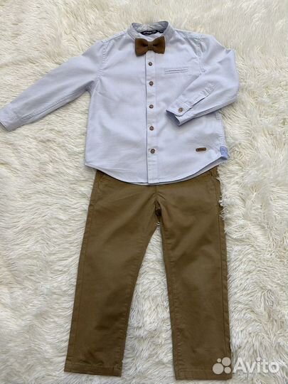 Рубашка с бабочкой, р.98-104