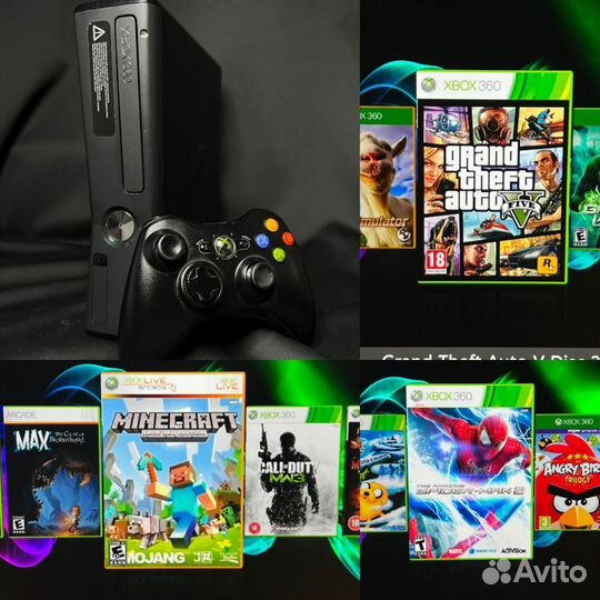 Хbох 360 Slim 250Gb Frееboot(прошита) +900игр