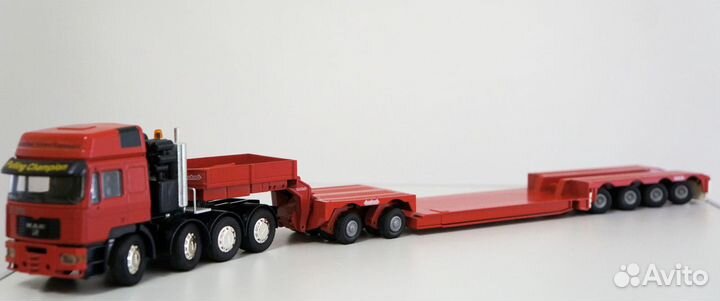 1/50 тягач MAN трал прицеп Nooteboom низкорамник