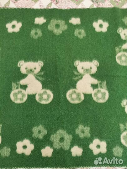 Одеяло детское шерстяное СССР