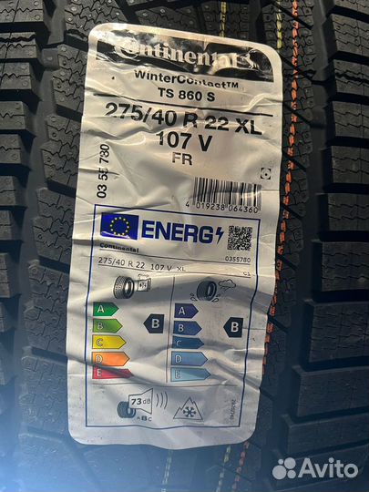 Continental ContiWinterContact TS 860S 275/40 R22 и 315/35 R22 111V
