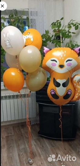 Гелиевые воздушные шары фонтан