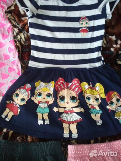 Вещи пакетом на девочку 92 98