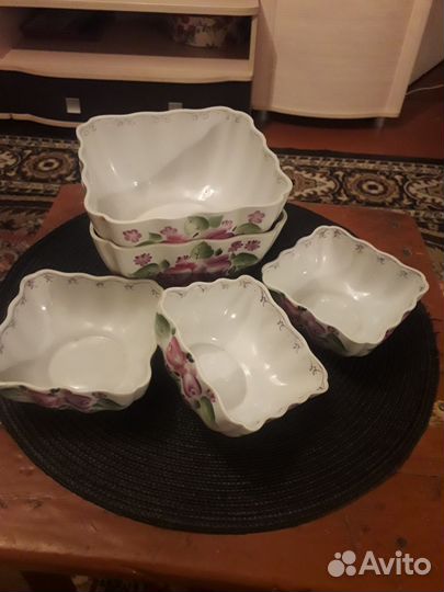 Салатники винтаж ссср,г. Сысерти ручная роспись