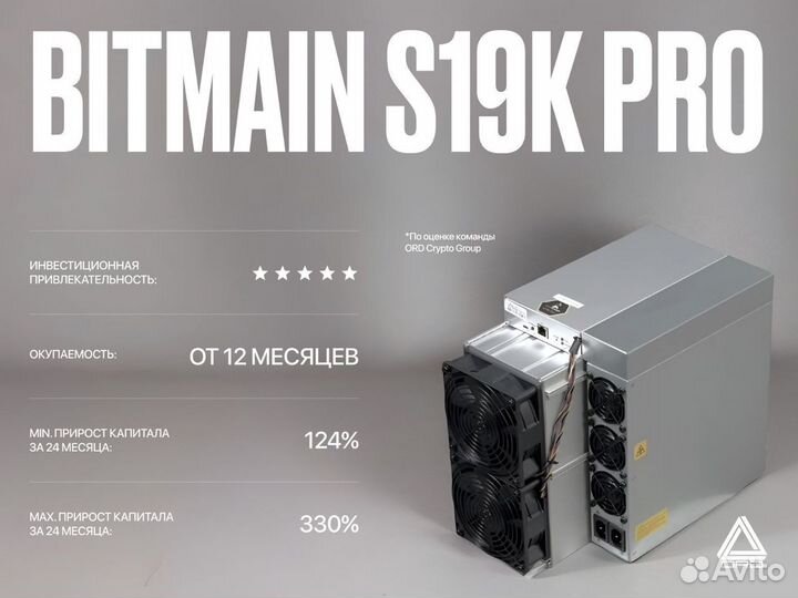 Asic майнер Bitmain S19k Pro