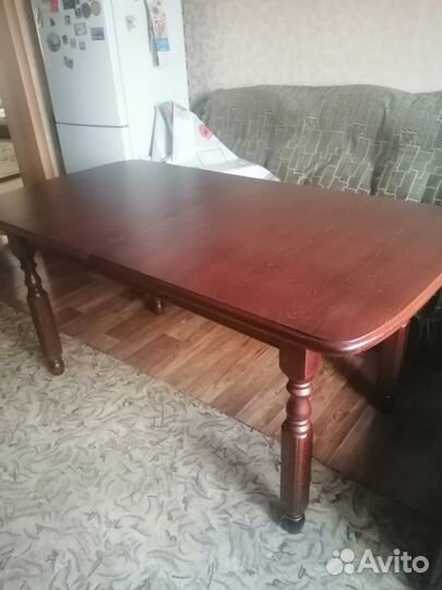 Стол обеденный раздвижной деревянный бу