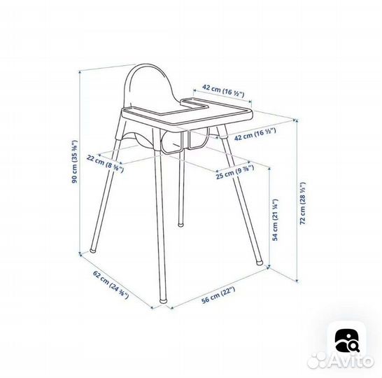 Стульчик для кормления IKEA