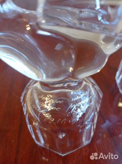 Хрустальные рюмки - гуси