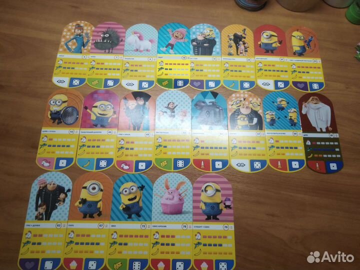 Гадкий я 3 карточки коллекционные