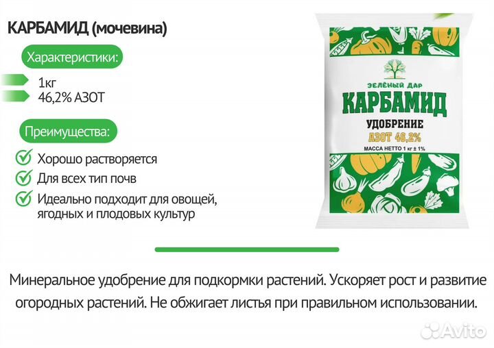 Удобрения карбамида мочевина