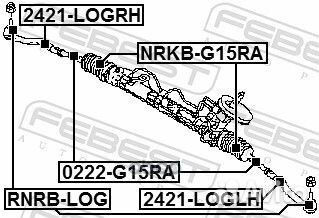 Тяга рулевая nissan almera G15RA 2012- 0222-g15