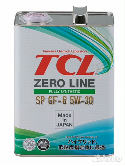 Масло моторное TCL Zero Line 5W30 GF-6 (4л.) синт