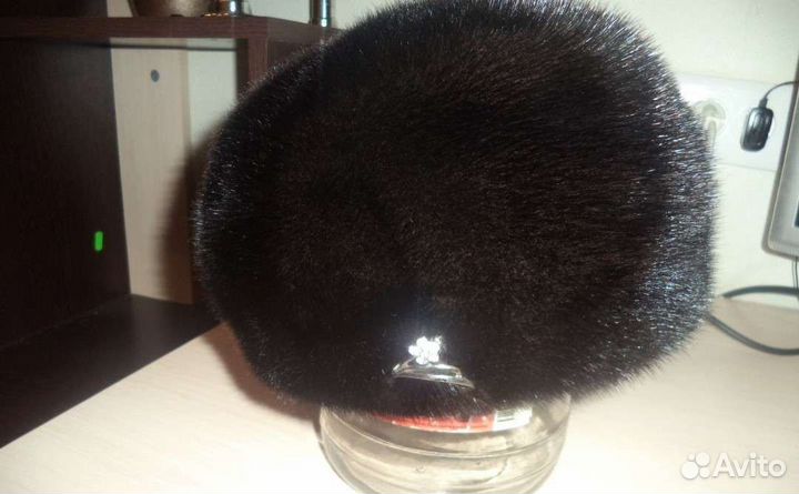 Норковая шапка французский берет