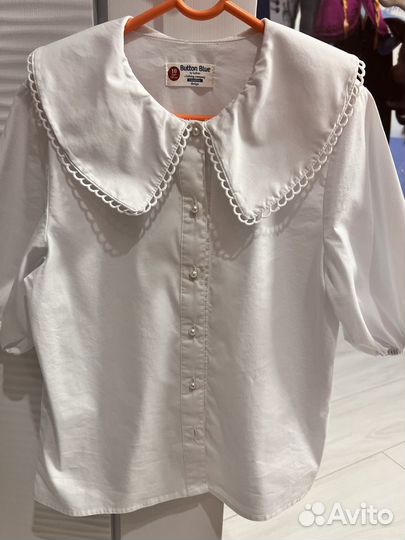 Блузка белая школьная