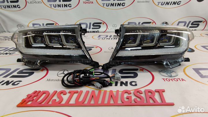 Фары Land Cruiser 200 2008-2015г Стиль LC300