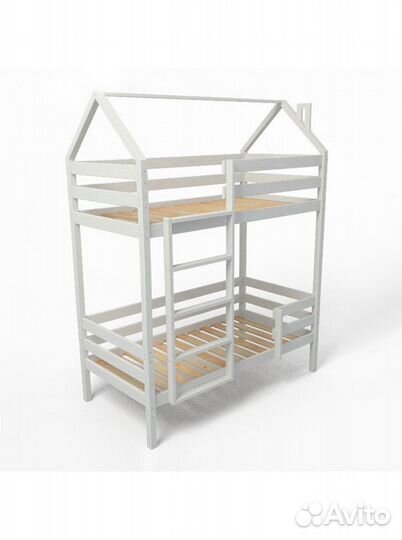 Кровать домик 180Х90 см двухярусная