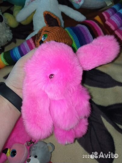 Брелок зайчик, фламинго, мишка