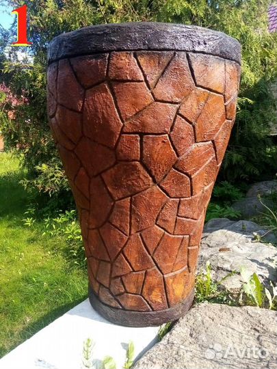 Авторские вазоны, кашпо из армированного бетона