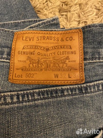 Джинсы Levis 502 W32 L34