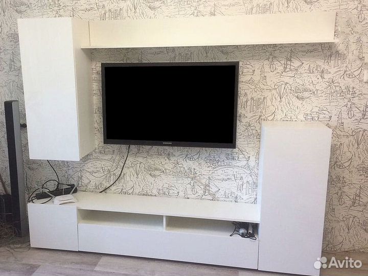 Стенка в гостиную под тв. Мини-гостиная