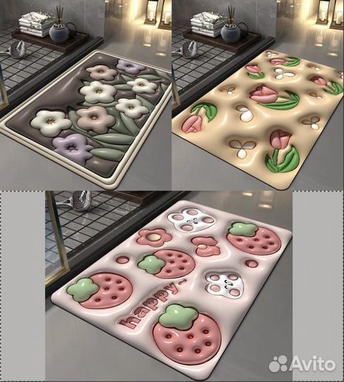 Коврик для ванной 3-D