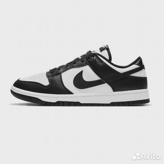 Кроссовки Nike Dunk Low GS Black White черные