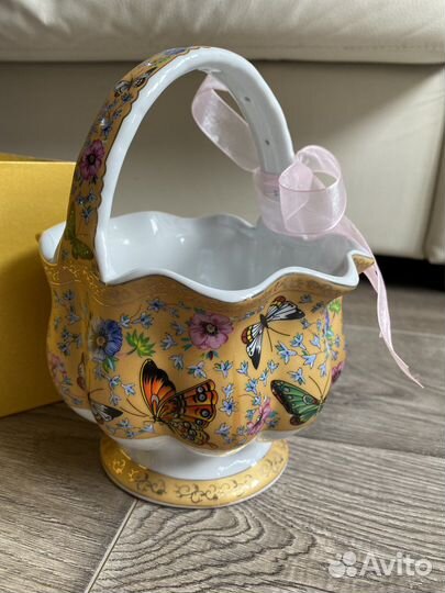 Ваза корзинка конфетница фарфор