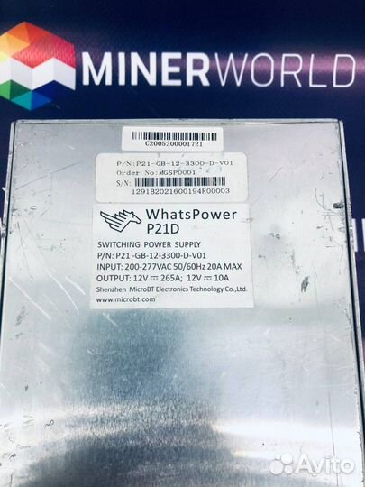 Блок питания Whatsminer P21D