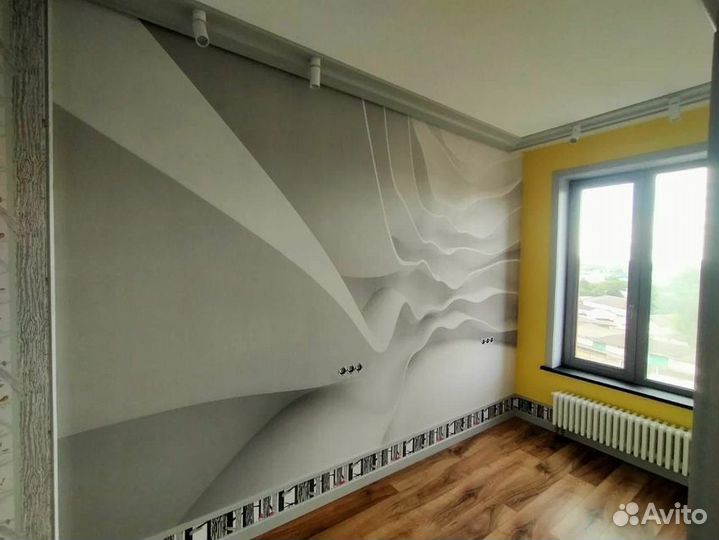 Поклейка обоев