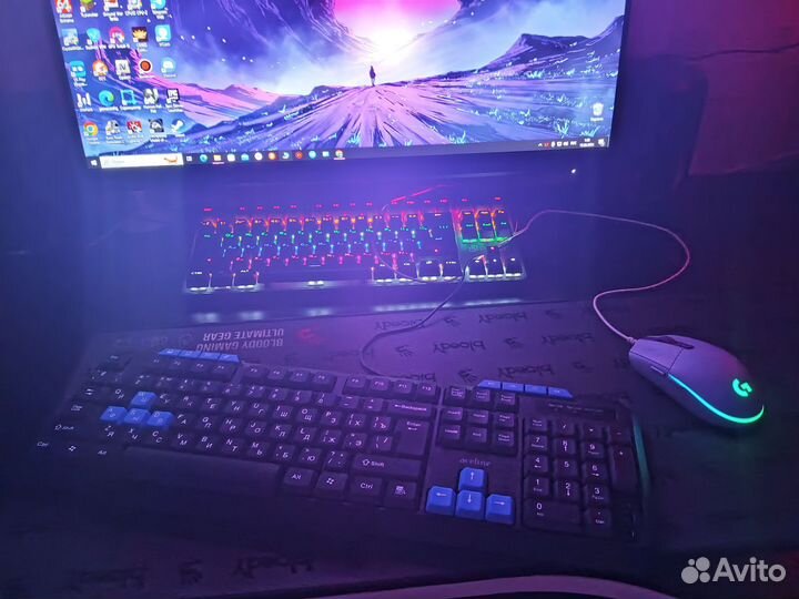 Игровой компьютер с монитором обмен