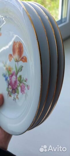 Тарелки 4шт Kahla Мейсенский букет