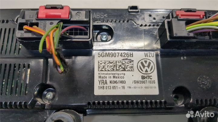 Переключатель отопителя Volkswagen Jetta 7 2018, 2