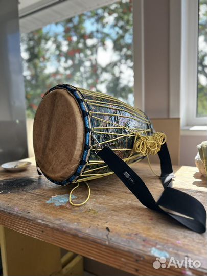 Перкуссионный барабан двухсторонний