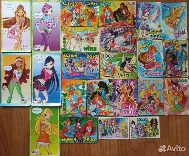 Карты,календарики Винкс,Братц,разное