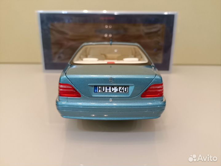 Mercedes CL C140/W140 (92-00г) Голубой 1:18