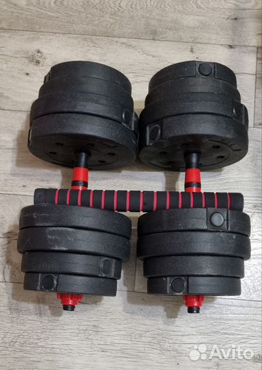 Гантели разборные 39 кг 219.5 (перех. в штангу)