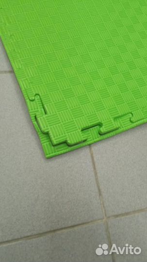 Мягкий пол татами 12 мм зеленый будо-мат Китай