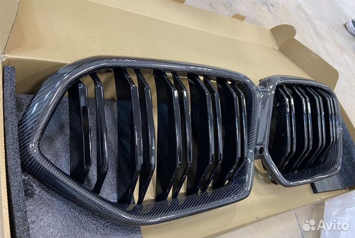 Ноздри решетки радиатора BMW X6 G06 F96 X6M карбон